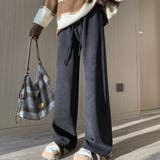 ブラック | 裏起毛 パンツ レディース | teddyshop