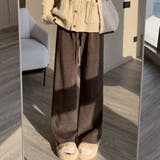 ブラウン | 裏起毛 パンツ レディース | teddyshop