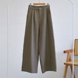 アッシュブラウン | ワイドパンツ ボトムス レディース | teddyshop