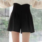 ブラック | ショートパンツ ハイウエスト レディース | teddyshop