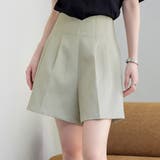 ライトカーキ | ショートパンツ ハイウエスト レディース | teddyshop