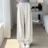 ホワイト | UPF50+ UVカット率100% ワイドパンツ | teddyshop