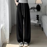 ブラック | UPF50+ UVカット率100% ワイドパンツ | teddyshop