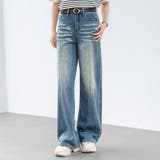 ブルー | ワイド ストレート デニム | teddyshop