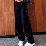 ブラック | 裏起毛 パンツ 全4色 | teddyshop