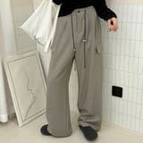 カーキグレー | 「ルーズシルエが堪らない」ワイド タック パンツ | teddyshop