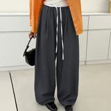 ダークグレー | ワイド パンツ 全5色 | teddyshop