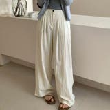 アイボリー | 「ゆったりと気軽に穿ける」ワイドパンツ レディース 全4色 | teddyshop