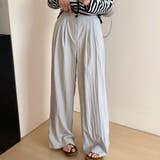 グレー | 「ゆったりと気軽に穿ける」ワイドパンツ レディース 全4色 | teddyshop