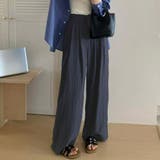 ダークネイビー | 「ゆったりと気軽に穿ける」ワイドパンツ レディース 全4色 | teddyshop