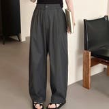 ダークグレー | 「だらしなく見せず落ち感に転換」タックパンツ バルーンパンツ レディース | teddyshop