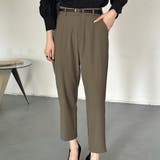 ブラウン | 「ジャケットとも合わせやすい」テーパード パンツ ロング丈 | teddyshop