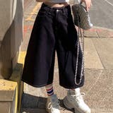 インディゴ | 「靴下がよく見える丈感」バギーパンツ レディース 全4色 | teddyshop