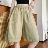 ライトカーキ | 「どの場面でも活用」ハーフパンツ レディース 全3色 | teddyshop