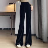 ブラック | フレア パンツ 全1色 | teddyshop