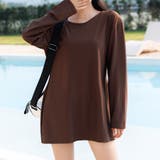 ダークブラウン | ラッシュガード 体型カバー 全8色 | teddyshop