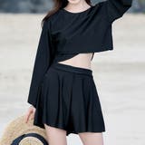 ブラック | 【紫外線カット率99 9％以上】ラッシュガード 水着体型カバー | teddyshop