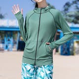 グリーン | 【紫外線カット率97 6％】ラッシュガード 長袖 | teddyshop