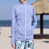 杢ブルー | 【紫外線カット率97 6％】ラッシュガード 長袖 | teddyshop