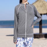 杢ダークグレー | 【紫外線カット率97 6％】ラッシュガード ライトアウター | teddyshop