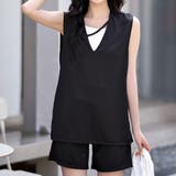 ブラック | ラッシュガード 水着体型カバー セットアップ | teddyshop