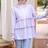 パープル | 【紫外線カット率99 7％】ラッシュガード レディース | teddyshop