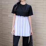 ブラック×ホワイト | ラッシュガード レディース 水着体型カバー | teddyshop