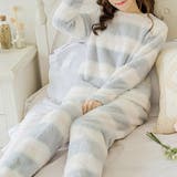 ライトブルー×ピンク | ルームウェア もこもこ 暖かい | teddyshop