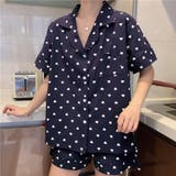 ネイビー | 半袖 ルームウェア 薄手 | teddyshop