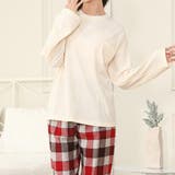 アイボリー×レッド | ルームウェア 春 セットアップ | teddyshop