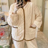 ライトブラウン | ルームウェア セットアップ パジャマ | teddyshop
