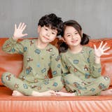 B:車カーキ | ルームウェア キッズ 可愛い | Kids Teddy
