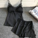 ブラック | セクシー ルームウェア セットアップ | teddyshop