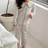 グレージュ | キッズ パジャマ 長袖 | Kids Teddy