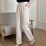 アイボリー×レッド | レディース ルームウェア 全8色 | teddyshop