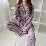 パープル | ルームウェア 2点セット パジャマ | teddyshop