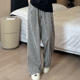 ブラック×ホワイト | ルームウェア レディース パンツ | teddyshop