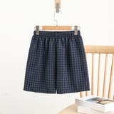 ネイビー×ブラック | ルームウェア レディース ショートパンツ | teddyshop