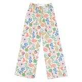 ベビーピンク×ボタニカル | ルームウェア レディース パンツ | teddyshop