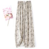 ベージュ×フラワー | ルームウェア レディース パンツ | teddyshop