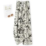 アイボリー×モノフラワー | ルームウェア レディース パンツ | teddyshop