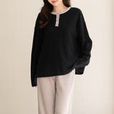 ブラック×グレージュ | ルームウェア レディース 長袖 | teddyshop