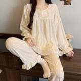 A：アイボリー | ルームウェア レディース 全6色 | teddyshop