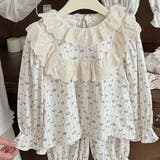 小花×ライン | キッズ パジャマ 全4色 | Kids Teddy