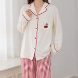 アイボリー×レッド | ルームウェア レディース 全3色 | teddyshop