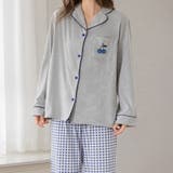グレー×ブルー | ルームウェア レディース 全3色 | teddyshop