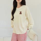 アイボリー×レッド | ルームウェア レディース 全3色 | teddyshop