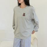 グレー×ブルー | ルームウェア レディース 全3色 | teddyshop