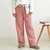 レッド×ホワイト | 裏起毛 ルームウェア 全5色 | teddyshop