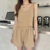 ライトブラウン | ルームウェア レディース セットアップ | teddyshop